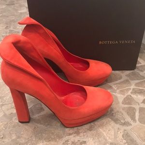 Bottega Veneta suede heels